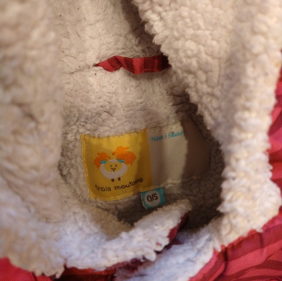 OS trois Mouton pink winter one piece many zippers for easy in out - Picture 5 of 15